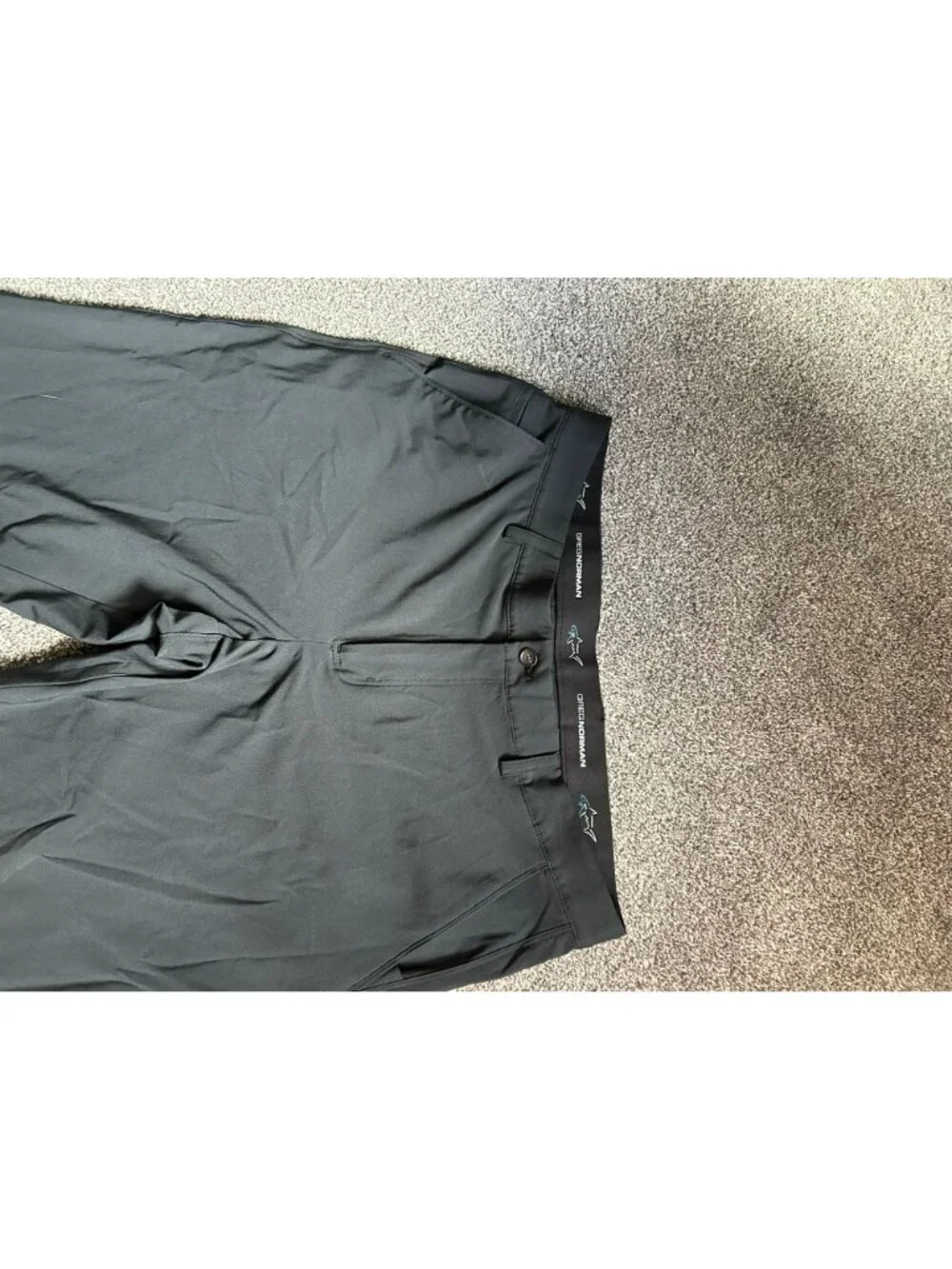 Greg Norman ML75 Microlux Pants 36x32 Black Golf Stretch Mens